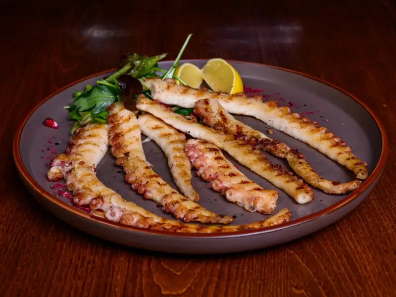 Poulpe frit